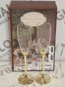 Wedding of The Season Toasting Flutes to Love and Honour From This Day Forward Champagne Glasses