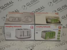 Boxed Assorted Morphy Richards 4 Slice Toasters From the Accents and Vectra Range RRP£50-60