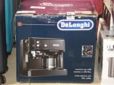 Boxed Delonghi Pump Expresso and Filter Cappuccino Coffee Maker RRP £140