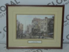 A Busy Street - Artist, Louise Rayner (1832-1924). Wooden Carved Frame, Picture Art By Louise