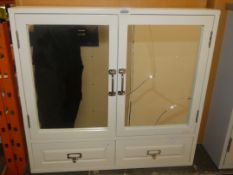 Apothecary Double Door Mirrored Bathroom Cabinet (In Need of Attention) RRP £200