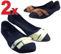 UK 4 Size Ladies Flat Summer Shoes White & Brown (EU 37)