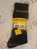 Lot to Contain 10 Brand New Packs of 3 Size UK6-11 Reinforced All Season Stanley Work Socks Combined