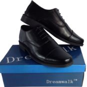 6 UK Size Men's Dream Walk Oxford Lace-up Black Shoes (JP 25.0)