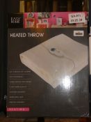 Lot to Contain 2 Boxed Easy Home Heated Throws Combined RRP£40