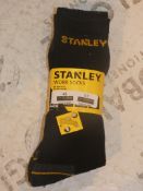 Lot to Contain 10 Brand New Packs of 3 Size UK6-11 Reinforced All Season Stanley Work Socks Combined