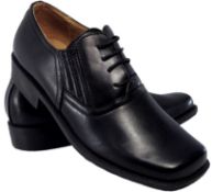6 UK Size Men's Kajma Lace-up Black Matt Shoes (EU 39)