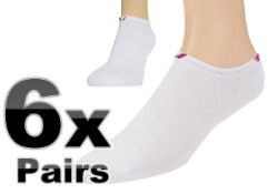 6x Pairs of Sport Shoes White Colour Ankle Socks