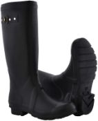 UK 3 Size Wellington Boots Stud Design Black Colour (EU 36)