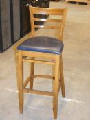 Lot to Contain 2 Wooden Bar Stools