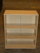 Open Low Level Bookcase Cabinet RRP£100