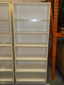 Tall White Painted Open Fronted Shelving Unit