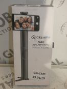 Boxed Clickify Max Selfie Sticks In Space Grey RRP£65each