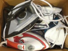 Assorted Unboxed Morphy Richards Bosch and Braun Steam Irons RRP£25-40each