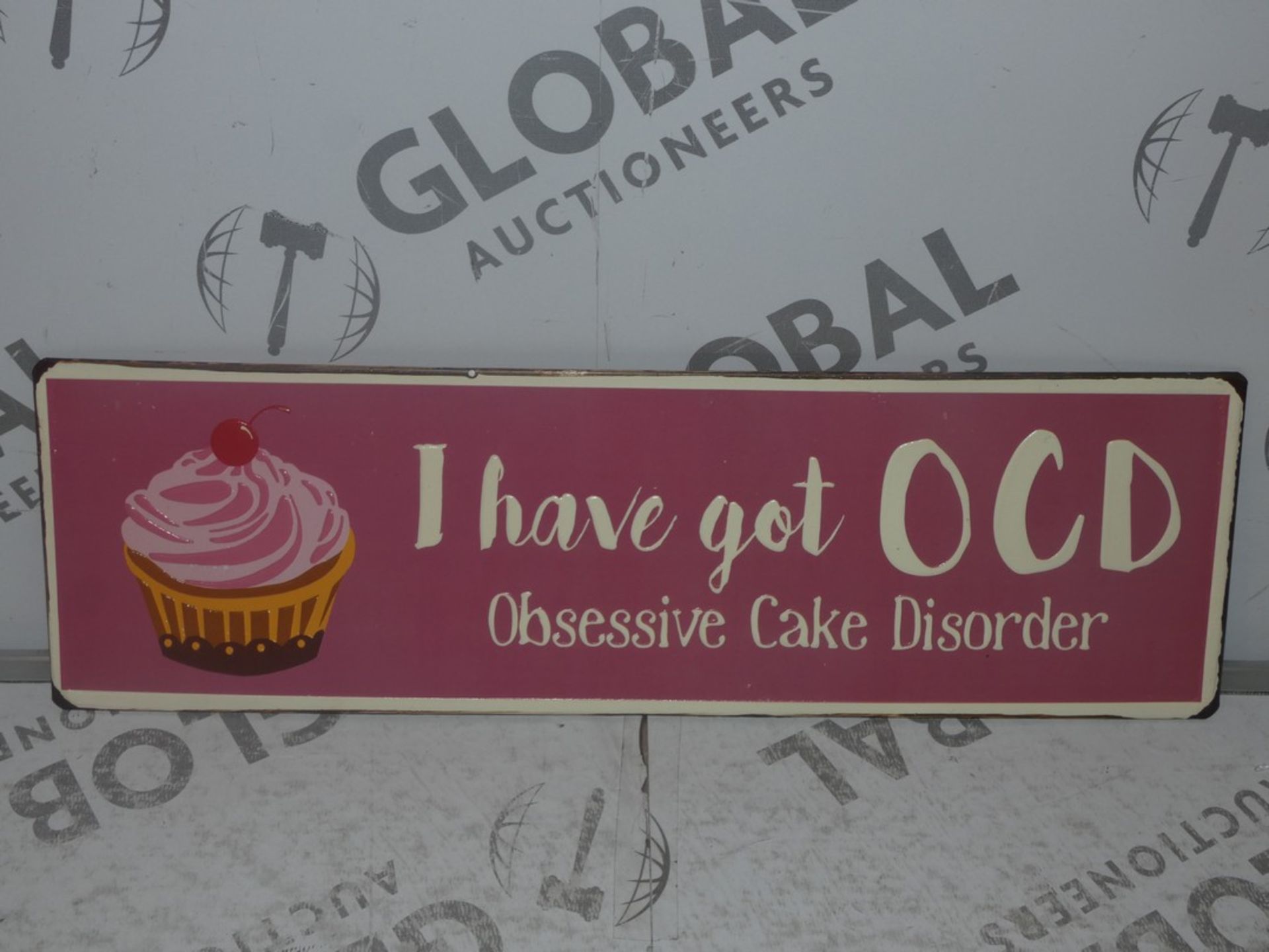 Lot to Contain 10 I Have OCD Obsessive Cake Disorder Plaques Combined RRP£50