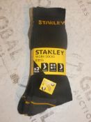 Lot to Contain 5 Pairs of 3 Pack Stanley Work Socks Combined RRP£35