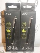 Lot to Contain 10 Boxed Brand New Jivo Stylus Pens Combined RRP£100