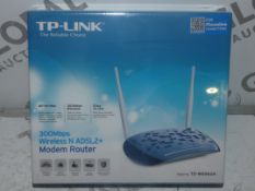 Lot to Contain 20 Brand New and Sealed TP Link Reliable Choice 300 MBPS Wireless NADSL2 Plus Modem
