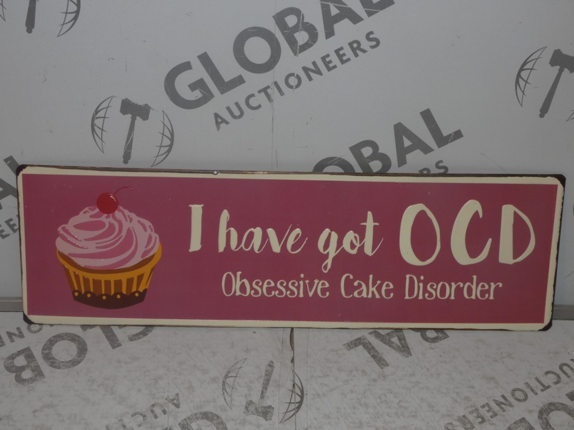 Lot to Contain 10 I Have OCD Obsessive Cake Disorder Plaques Combined RRP£50