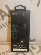 Lot to Contain 10 Jivous D Cables with Lightening Connector Combined RRP£100