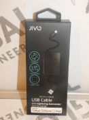 Lot to Contain 10 Jivous D Cables with Lightening Connector Combined RRP£100