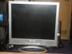 Screen Monitor and 1 Kenwood Stereo and 2 Speakers Combined RRP£100