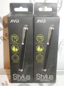 Lot to Contain 10 Boxed Brand New Jivo Stylus Pens Combined RRP£100