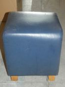 Lot to Contain 4 Blue Bar Small Pouffes Combined RRP£80