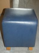 Lot to Contain 4 Blue Bar Small Pouffes Combined RRP£80