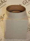 Boxed Westelm Lava Glaze 8.75Inch White Storage Jar RRP £60