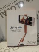 5 Boxed Cliquefie Selfie Sticks In Rose Gold RRP £60