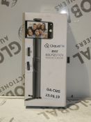 Boxed Cliquefie Max Selfie Sticks In Space Grey RRP £80 Each