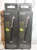 Lot to Contain 10 Boxed Brand New Jivo Stylus Pens Combined RRP£100