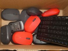 Lot to Contain 12 Assorted Mouses for Your Computer and 1 Keyboard Combined RRP£150