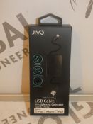 Lot to Contain 10 Jivous D Cables with Lightening Connector Combined RRP£100