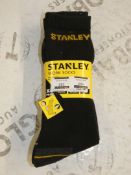 Lot to Contain 5 Brand New Packs of 3 Sizes UK 6-11 Reinforced Stanley Work Socks Combined RRP£35