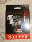 Lot to Contain 5 Boxed Sandisk SDXK Extreme Pro UHS Cards