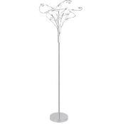 Boxed Home Collection Hannah Floor Standing Light In Glass and Stainless Steel RRP£175