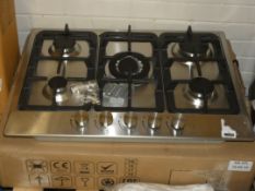 Boxed 5 Burner Natural Gas Stainless Steel Hob