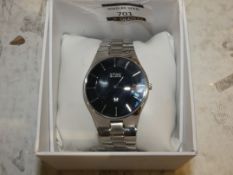 Boxed Storm Bracelet Strap Black Face Gents Designer Wrist Watch RRP£90