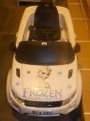 F4 Frozen Range Rover Sit and Ride Kids Car (with Decals), Working Lights