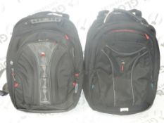 Lot to Contain 2 Wenga Black Protective Laptop Rucksacks RRP£60each