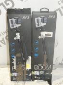 Lot to Contain 2 Jivo Extendable Boom Pole for your Go Pro or Action Camera Combined RRP £80