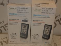 Lot to Contain 2 Oregon Scientific Bluetooth Enabled Weather Stations Combined RRP £120 (