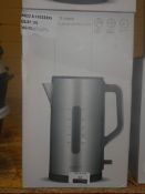 Lot to Contain 2 Boxed John Lewis and Partners 1.7ltr Brushed Stainless Steel Cordless Jug Kettles