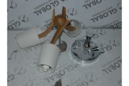 Lot to Contain 2 Assorted John Lewis Lighting Items to Include a 3 Light LED Spotlight and a 3 Light