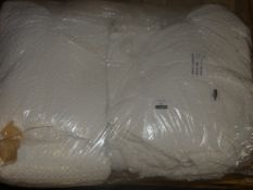 Lot to Contain 2 John Lewis and Partners Designer Duvet Cover Sets in Soft White Combined RRP £