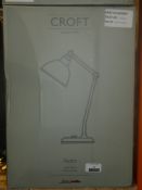 Lot to Contain 2 Boxed Croft Collection Aiden Painted Steel Desk Lamps Combined RRP £90 (1636511)(