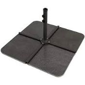 Boxed Granite Sturdi By Glen Crest Cantilever Parasol base Slab RRP £110 (12822) (Viewing or