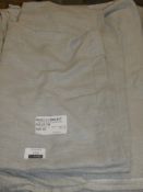 Croft Collection Herringbone Linen Super King-size Duvet Cover Set RRP £100 (RET00485566)(Viewing or
